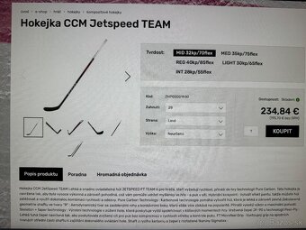UPLNE NOVA PROFI HOKEJKA CCM JETSPEED FT TEAM - 9