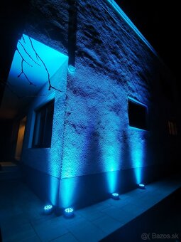 4ks Batériové led par RGBW reflektory na diaľkové + Taška - 9