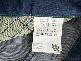 Nové,pánske, džínsy HUGO BOSS - GREEN 36/34 - 9