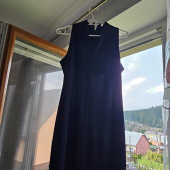 Elegantné saty modro trblietavé - 9