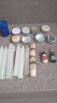 Predám náhrobné kahance,sviečky, svietnik,váhu,nožnice,kôš - 9