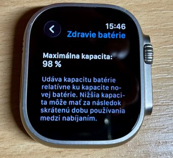 Apple Watch Ultra 2 Natural Titanium, 98% batéria, záruka - 9
