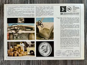 Dobový prospekt Trabant 601 ( 1966 ) česky - 8ks - 9