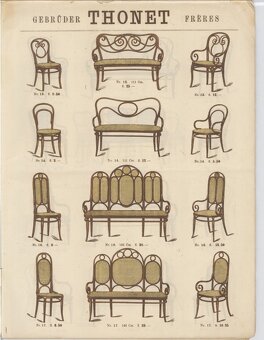 Stoličky vypletané ratanom Thonet nr.17 - 9