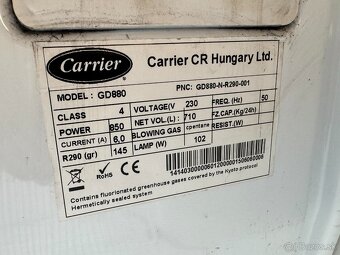 Prosklená chladicí lednice dvoudveřová Carrier - 9