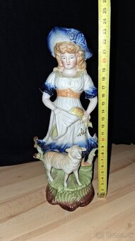 Porcelánová soška/figúrka Pastierka značená Germany - 9