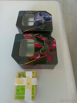 Pokémon sety - karty + plechovky - 9