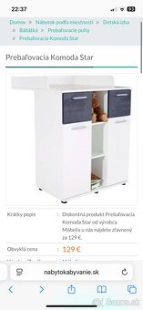 Komoda aj s prebalovacim pultom - 9