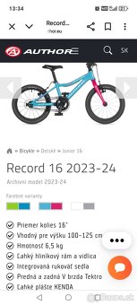 Bicykel Author Record 16 - 9