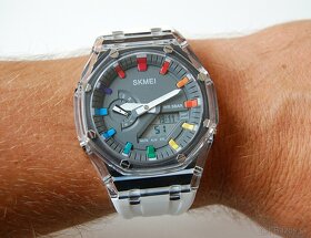 SKMEI 2100 World-Time - športové transparentné hodinky - 9