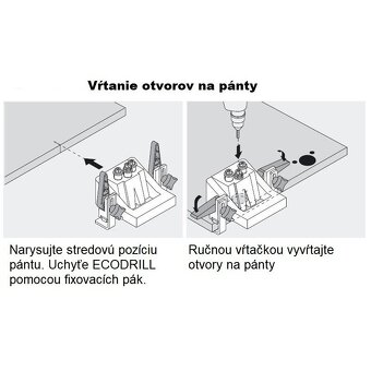 BLUM M31.1000 Vŕtacia šablóna na závesy ECODRILL - 9