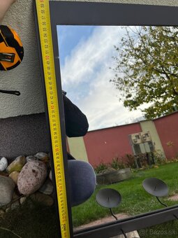 Zrkadlo s železným rámom so svietnikmi - 9