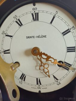 Boulle hodiny starožitný, Swiss made, Saints Helena - 9