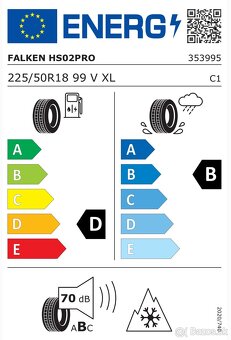 Falken eurowinter hs02 pro 225/50 R18 99v - 9