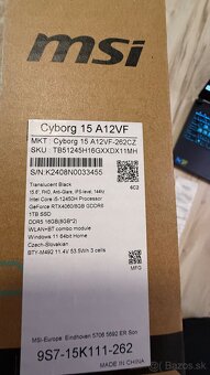 Vymenim herny pocitac MSI Cyborg 15 A12VF stary 3 mesiace - 9