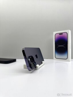 iPhone 14 PRO 256GB DEEP PURPLE TOP STAV+PRÍSLUŠENSTVO - 9