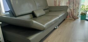 Dvojdielny kožený gaučový set kožená sedacia suprava - 9