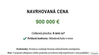 Stavebný pozemok 8900 m2 pre Developera - Myjava Jablonská - 9