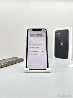 iPhone 11 BLACK NOVÁ BATÉRIA 100% + PRÍSLUŠENSTVO - 9