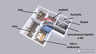 3- izbový byt s pozemkom a garážou - MIkušovce - 3D vir - 9