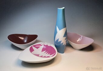 Jaroslav Ježek - váza, popolník, porcelán - 9