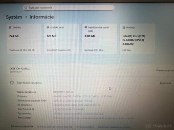 Notebook Lenovo T470, i5, SSD 256 GB, 8 GB RAM, HD - 9