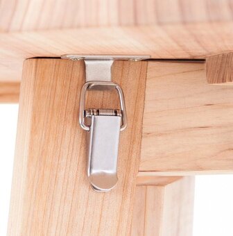 Drevený barový skladací stôl Ø 78 cm - 9