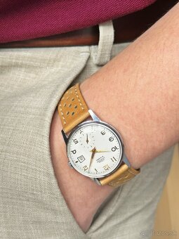 Československé Mechanické Retro Vintage hodinky PRIM Datumat - 9