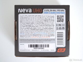 Externá zvuková karta - ESI Neva Uno - 9