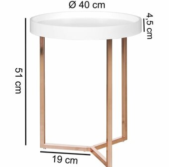 Konferenčný stolík biely / viac druhov - 9