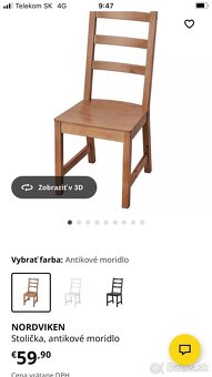 Ikea stôl +4stoličky - 9