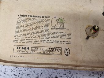 Radio Mír ☆ starožitné kabelkové radio Tesla T 2800 B-2 - 9