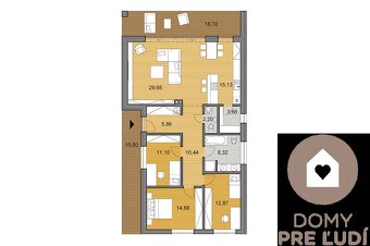 Krásny 4 izbový RD bungalov 114,25 m2 na pozemku 494 a 533 m - 9