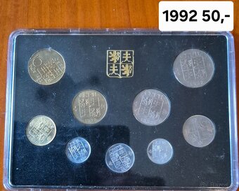 Mince , sady minci 1987,88,89,92,93,93,97,2000 - 9