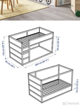 Ikea Kura posteľ - 9