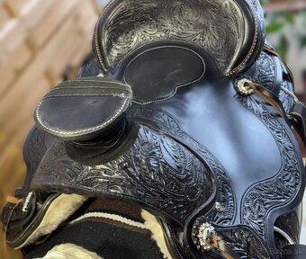 Westernový sedlový komplet 2) černý WADE - 9