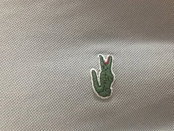 LACOSTE originál sive pánske polotricko XL - 9