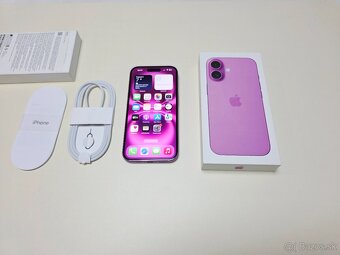 APPLE IPHONE 16 PINK 128GB ,BATERKA 100%,ZÁRUKA - 9