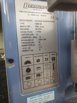 Bernardo cwm150 5 operacny drevoobrabaci stroj - 9