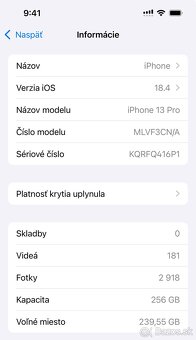 iPhone 13 Pro 256GB strieborný, záruka, ako nový - 9