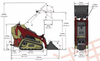 Mini Nakladač Kubota motor nafta - 9