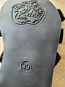 Čierne kožené sandále Apple of eden, 39 - 9
