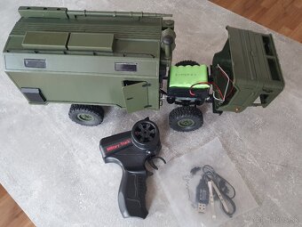 RC Military Truck GAZ 1/16 4WD zelený - 9