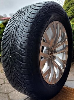 Alu R18 5x112 orig. VW Touareg, Audi Q7  + zimné 255/60 R18 - 9