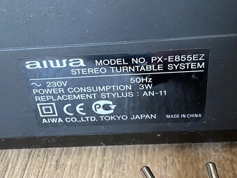 Gramofon AIWA PX855EZ - S novým nepoužívaným hrotom. - 9
