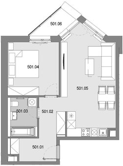 2 izbový byt s balkónom, BYTY POPRADSKÁ - 9