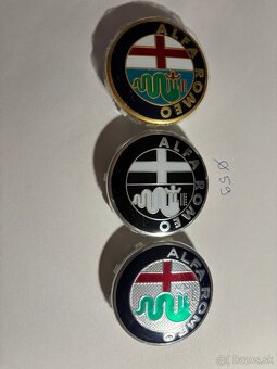 Stredové krytky Alfa Romeo - priemer 50, 56 a 59 mm - 9
