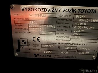 Toyota Dieselový VZV 52-8FDF20 zánovní 1035mth - 9