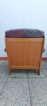 Kožená sedací souprava, gauč, křesla, masív, rustikální styl - 9