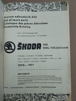 Seznam, katalog, dodatek na ŠKODA 100 vše za 49e. - 9